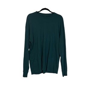 Abercrombie & Fitch Long Sleeve Sweater Ribbed Green Soft A&F Collection Size XL